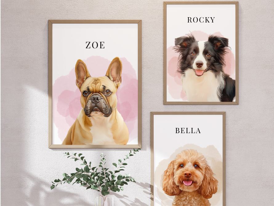 Pet Portrait Customs from Photo - Fivoren