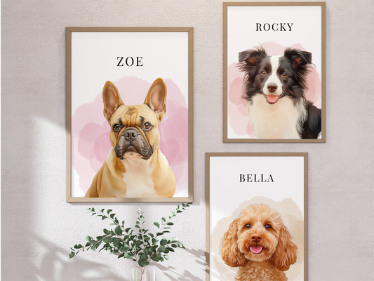 Pet Portrait Customs from Photo - Fivoren