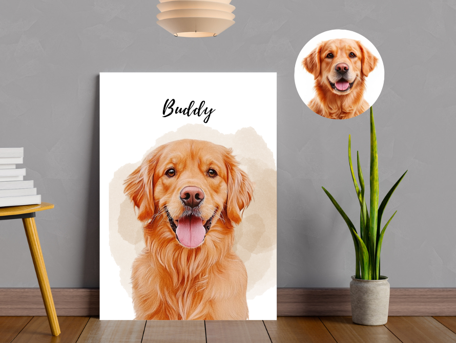 Pet Portrait Customs from Photo - Fivoren