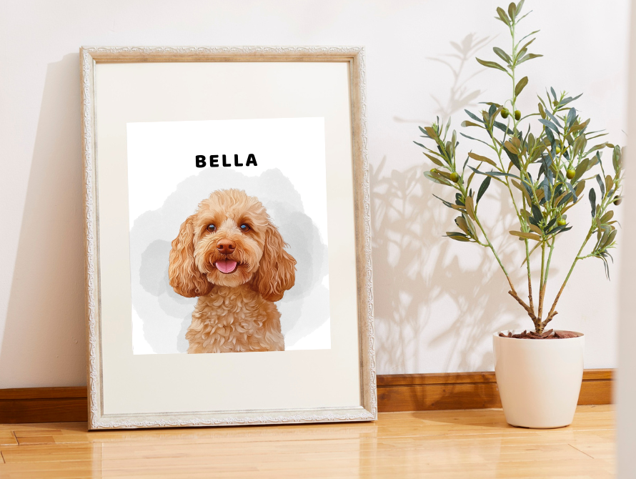 Pet Portrait Customs from Photo - Fivoren